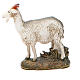 Little goat in painted resin, 10cm Martino Landi Nativity s1
