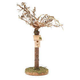 Tree with Bird house h. 16x4cm