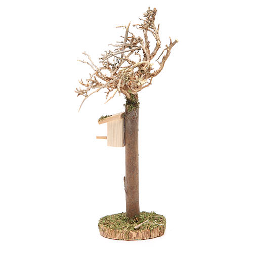 Tree with Bird house h. 16x4cm 2