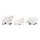 Lamb resin and wool 6 pieces 10 cm crib s2