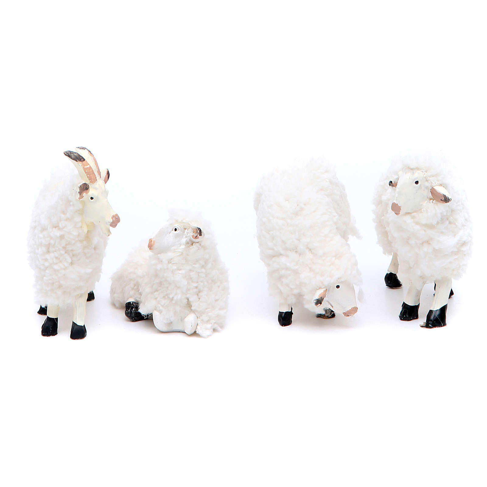 Mouton qui broute blanc - Statues et animaux en résine