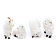 25 cm Sheep in Resin with Wool 4 assorted pieces s1