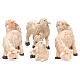 Sheep set in resin, 6 pieces for a 8cm Nativity s1