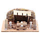 Sheep corral with sheep 6x14.5x11cm, nativity setting s1