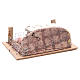 Recinto con maiali 6X14,5X11 cm per presepe s3