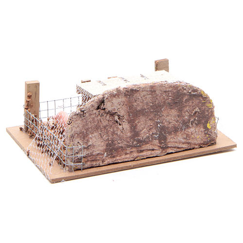 Containment with Pigs 6x14,5x11cm for Nativity 3