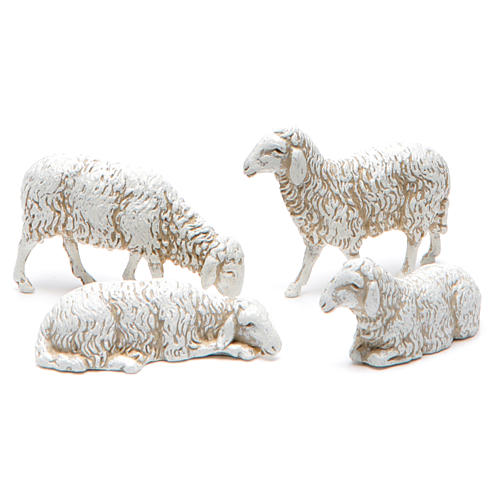 Mixed Sheeps 4cm,12 pcs for a Moranduzzo Nativity 2