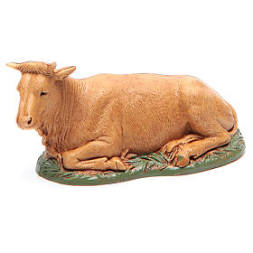 Ox with base Nativity 10cm Moranduzzo