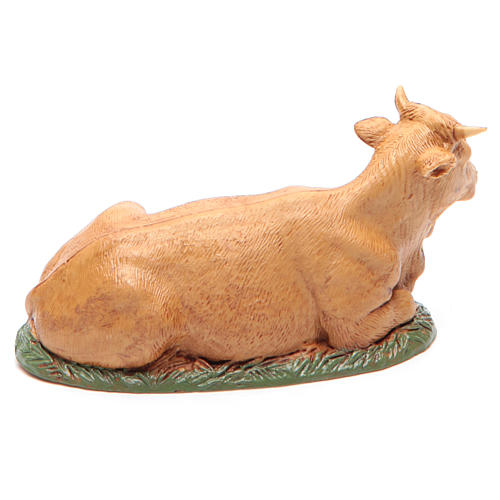 Ox with base Nativity 10cm Moranduzzo 2