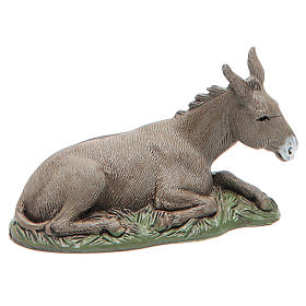 Donkey with base Nativity 10cm Moranduzzo