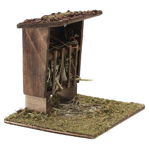 Futterkrippe mit Schafen 10x10x10cm 3