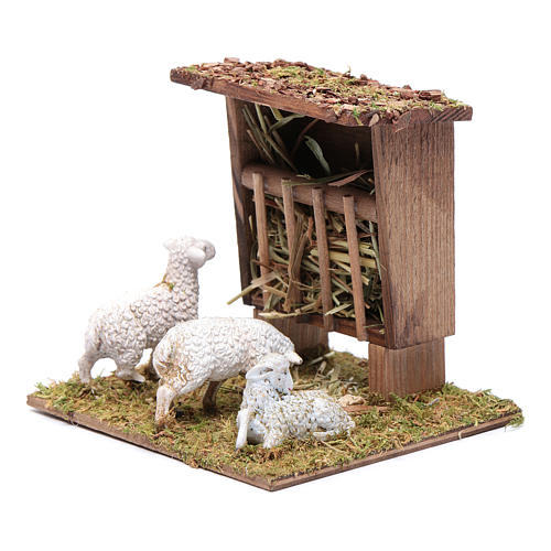 Paśnik z owieczkami 10x10x10 cm 2