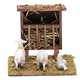 Manger with sheep