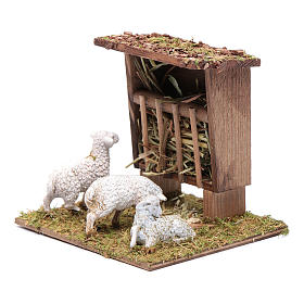 Manger with sheep
