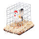 Cage with cock, Nativity Scene figurine 3 cm assorted  s2