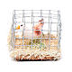 Cage with cock, Nativity Scene figurine 3 cm assorted  s3
