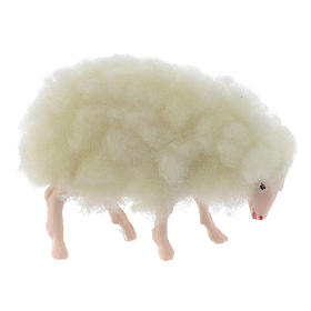 Cordero lana miniatura 3 cm pesebre