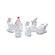 Lapins 6 pcs résine crèche h réelle 2 cm s2