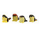 Nativity figurines, birds in resin measuring 2 cm, 4 pieces s2
