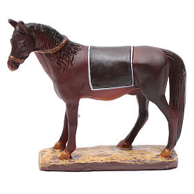 Pferd aus Kunstharz der preisgünstigen Linie Martino Landi für 12 cm Krippe