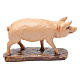 Schwein aus Kunstharz der preisgünstigen Linie Martino Landi für 10 cm Krippe s2