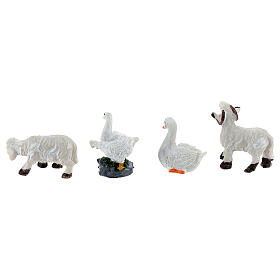 Animals for a 10cm crib, 8 pieces.