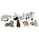 Animals for a 10cm crib, 8 pieces. s1