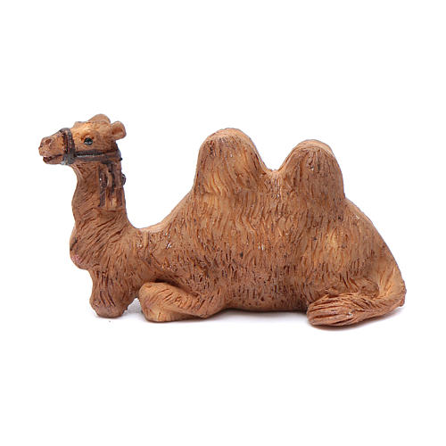 Kamel lagernd aus Kunstharz für 8 cm Krippe 1