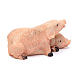 Cerdos pareja de resina para belén 10 cm s2
