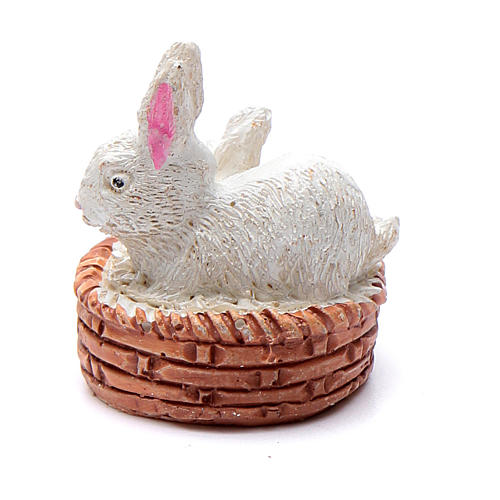 Rabbits on basket for 6 cm crib 2