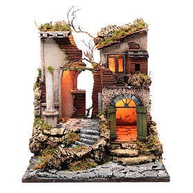 Presepe Napoletano: Ambientazione tempio rudere 45x40x50 cm presepe Napoli Presepe Napoletano: Ambientazione tempio rudere 45x40x50 cm presepe Napoli