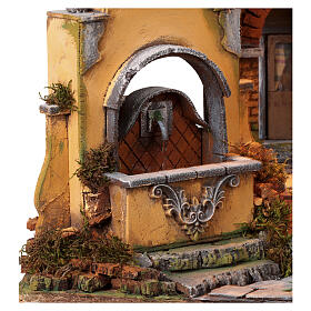 Ambientazione fontana monumentale 40x50x40 cm presepe Napoli