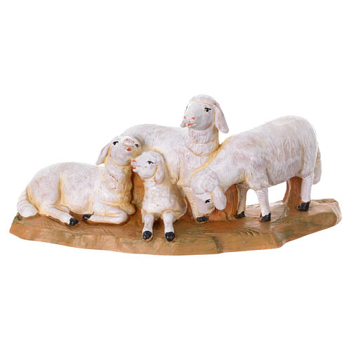 Rebanho de ovelhas para Presépio Fontanini com figuras de altura média 12 cm 1