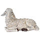 Sitting sheep in resin for 50 - 60 cm nativity scene s1