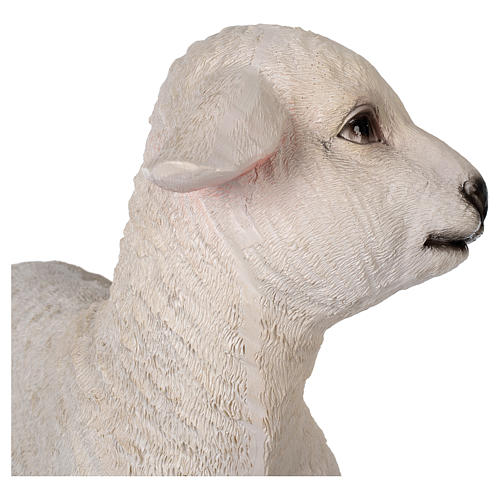 Resin lamb for 80-100 cm nativity scene 3