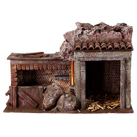 Mangiatoia doppia per presepe 12 cm 25x35x20 cm