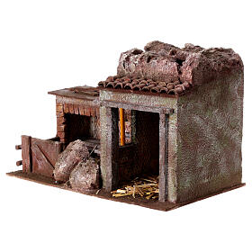 Mangiatoia doppia per presepe 12 cm 25x35x20 cm