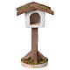 Bird House artisan wood and plaster for 10-12cm nativity s1