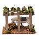 Porch with horse at the trough 10x20x10 cm for Nativity Scene 10 cm s1