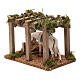 Portico con cavallo alla mangiatoia 10X20X10 cm per figure presepe 10 cm s2