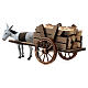 Cart with light grey donkey for Nativity Scene 8 cm s5
