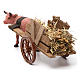 Cart with dark red ox 10x20x10 cm for Nativity Scene 8 cm s4
