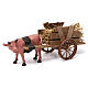 Ox pulling a cart full of straw for Nativity Scene 10x20x10 s1