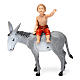 Boy on donkey 10x10x5 cm for Nativity Scene 10 cm s1