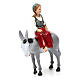 Girl on a Donkey 10X10X5 cm for 10 cm Nativity s3