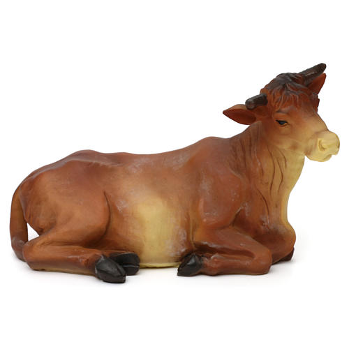 Boi e burro resina corada para presépio com figuras 25-30 cm altura média 2