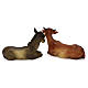 Boi e burro resina corada para presépio com figuras 25-30 cm altura média s4