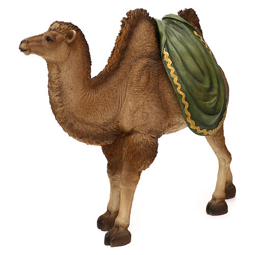 Brown camel in colored resin, for 30-40 cm nativity 3