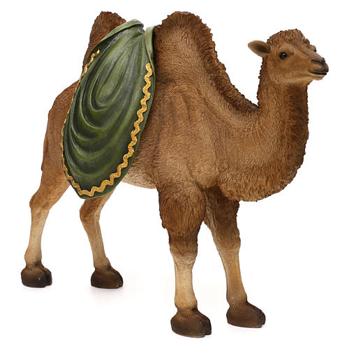 Brown camel in colored resin, for 30-40 cm nativity 4