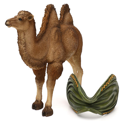 Brown camel in colored resin, for 30-40 cm nativity 6